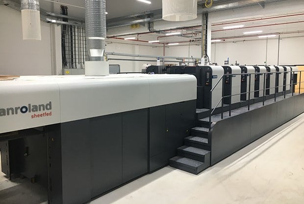 Heintz Van Landewyck  investeert in nieuwe Roland 706 zeskleurenpers