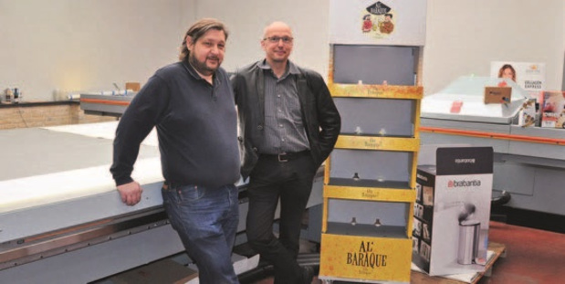 DB Druk print unieke displays met Océ Arizona 6170 High Flow