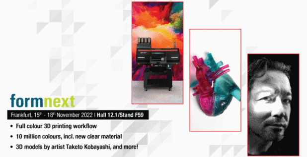 Mimaki to Present the Clear Benefits of New Transparent Material and End-to-End Full-Colour 3D Printing at Formnext 2022