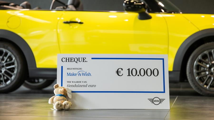 MINI Belux soutient Make-A-Wish® avec un don de 10.000 euros