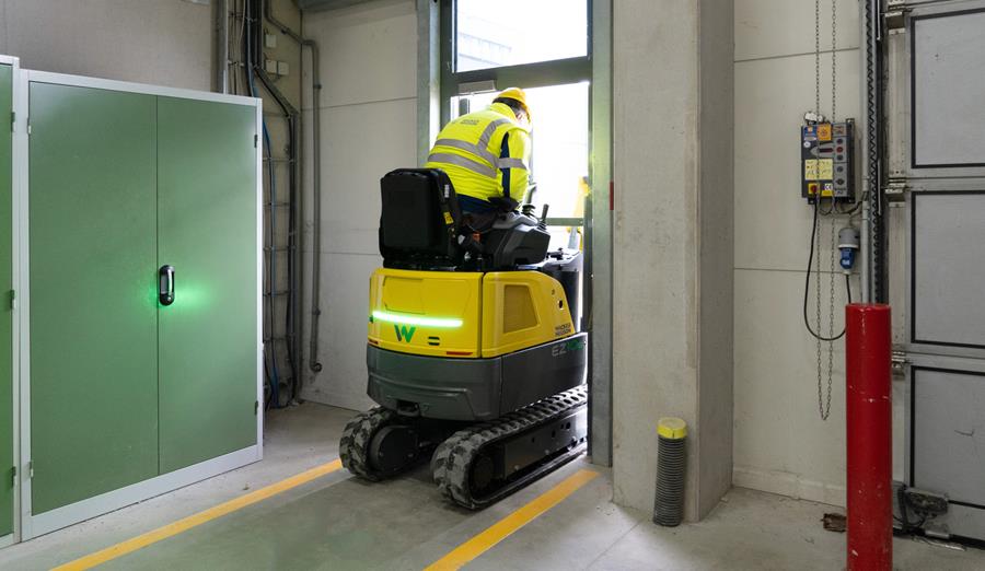 Wacker Neuson EZ10e fonctionne sans émissions locales de gaz d'échappement