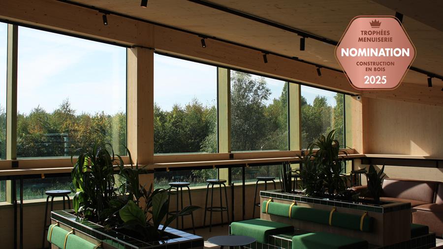 Un restaurant autoroutier circulaire avec des matériaux biosourcés