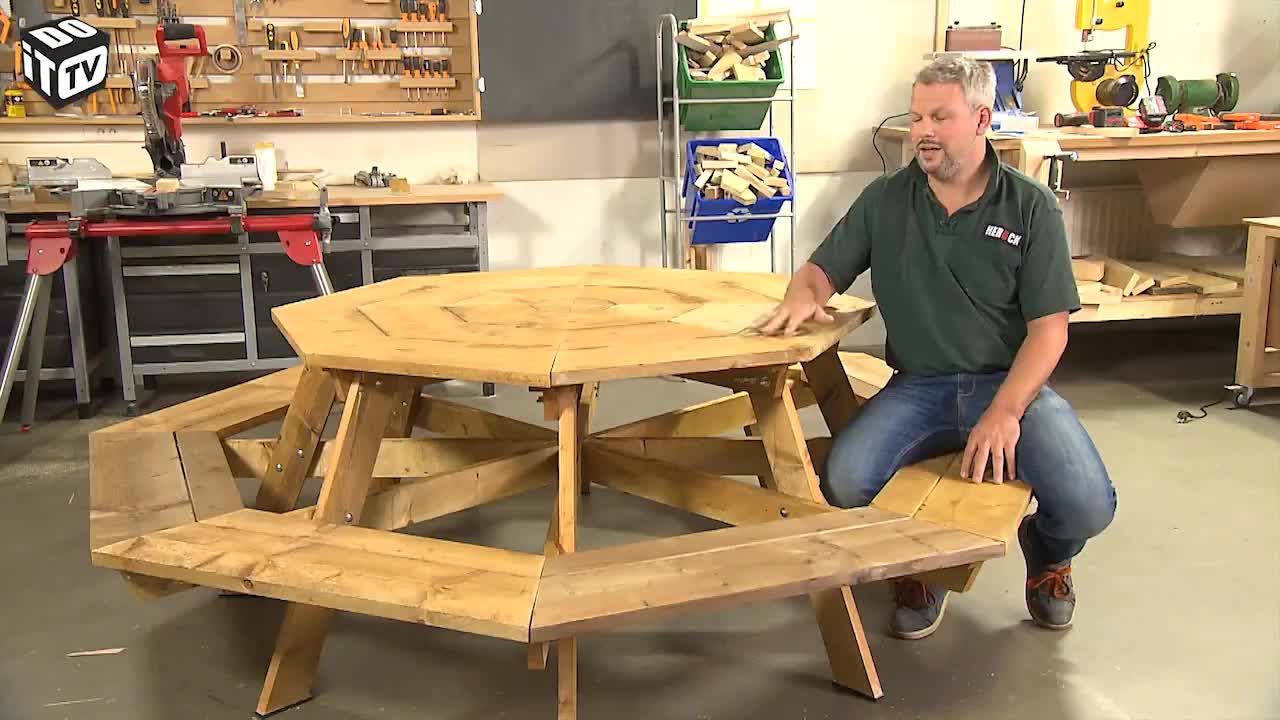 HOE ZELF EEN PICKNICKTAFEL MAKEN